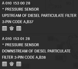 Mercedes Actros: Błędy ACM B20C15, ACM 0C1101 - Wątpliwości dotyczące czujnika Nox