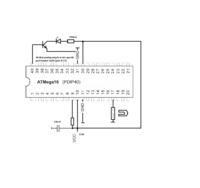 Jak podłączyć 16 diod do Atmegi16 bez przygaszania? Zasilanie z baterii