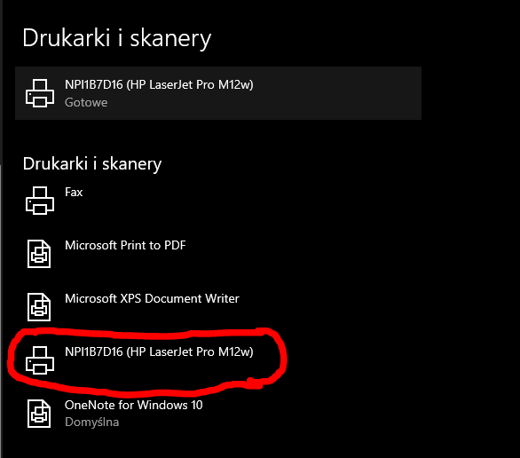 Drukarka HP M12w - drukowanie za pomocą sieci - elektroda.pl