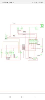 Amica 58GED3.33HZpTaDNAQ(Xx) Schemat podłączenia przełącznika piekarnika.