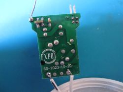 Green FXPOT Printed Circuit Board Green printed circuit board with conductive traces and solder points.
