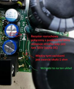 Naprawa falownika YASKAWA V1000: błąd u50, uu, wymiana modułu IPM, bocznika i elementów pasywnych