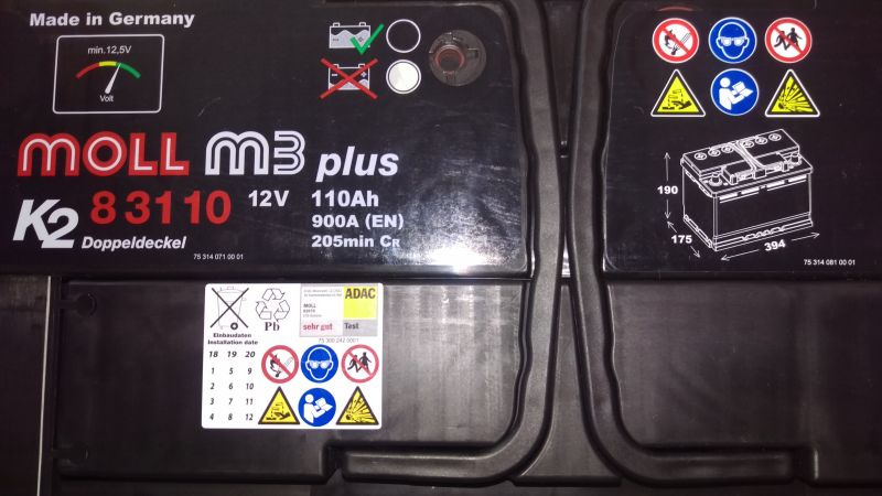 Jak odczytać datę produkcji akumulatora Moll M3 Plus 110Ah 900A EN?