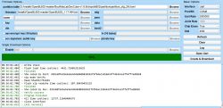OpenBL602 application interface with BL602 flashing settings.