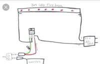Led Strip Sync with Music: Connection Diagram for 4.8W, 12V Tape & 5W Subwoofer + 2.5W Speakers