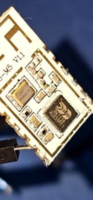 Close-up of a circuit board with visible electronic components.