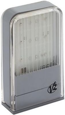 Lampa LED V2 Lumos-M z przezroczystą obudową i logo V2.