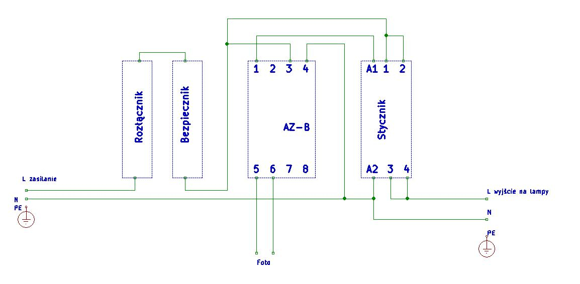 Automat zmierzchowy az-b nie wyłącza oświetlenia - elektroda.pl