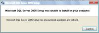 WinXP SP3 PL + Visual 2010 SQL Server 2008 błąd instalacji