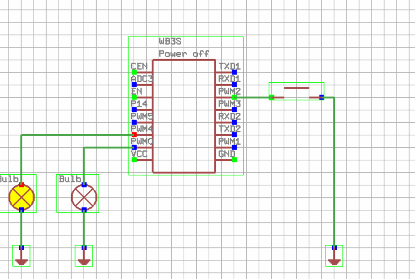 Electrical Diagram with WB3S Module and Bulbs Circuit diagram with WB3S module and bulbs