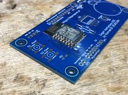 PCB with mounted Wi-Fi module ESP12.