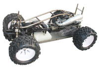 Budowa auta RC 1:5 z silnikiem od piły spalinowej - moc, części, skrzynia biegów
