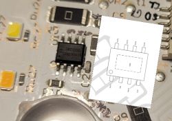 WiFi LED RGBCW WOJ14415 with SM2135 - I2C communication protocol, interior