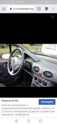 Mercedes A 170 - Gdzie znajdę wlew do Układu wspomagania kierownicy?