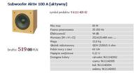 Subwoofer Aktiv 100 A [aktywny] czy wystarczy?
