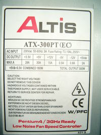 Altis ATX-300PT (EC) piszczy przetwornica st-by