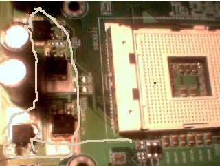 ASRock VT8+ - zwarcie na...? - 70L02H co to za element