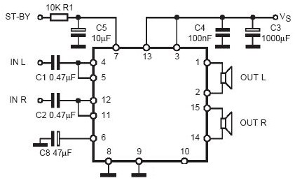 Amatorski wzmacniacz, dlaczego głośniki nie grają?