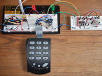 Klawiatura 4x4 z telefonu używająca transmisję I2C.