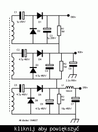 Lampowy mini oscyloskop-zabawka