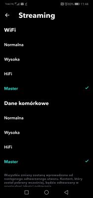 Yamaha WXAD-10 nie wyświetla MQA z Tidal - czy Malina da lepszą jakość?