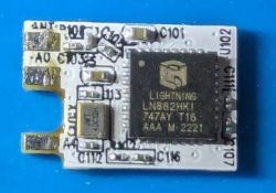 LN882HKI Module for GU10 Bulb LN882HKI module on a blue background