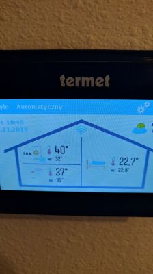 Termet ECOCONDENS GOLD PLUS + ROUND with Wi-Fi - Open-Therm - connected incorrec