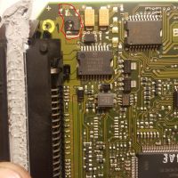 passat b5 sterownik - uszkodzenie mechaniczne sterownika-symbol tranzystora