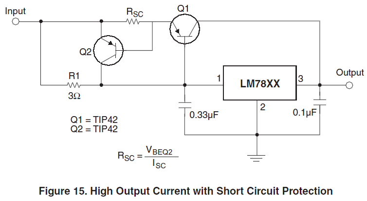 Lm7815 схема включения