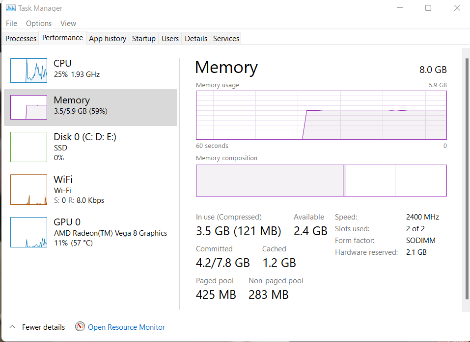 [Rozwiązano] Hardware Reserved 2.1 GB, RAM 5.9 GB z 8 GB (Windows 11
