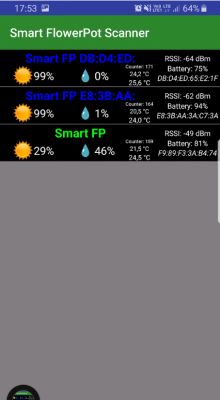 Smart Flower Pot - beacon Bluetooth LE mierzący parametry doniczki Smart Flower Pot - beacon Bluetooth LE mierzący parametry doniczki