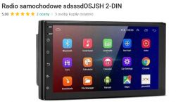 Ekran samochodowego radia Mirror Link z kolorowymi ikonami aplikacji.