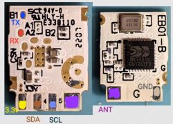 BK7231N Electronic Module with Pin Markings Close-up of an electronic module labeled BK7231N with pin markings.