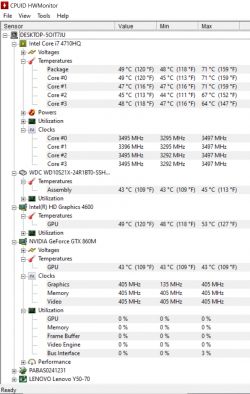 Jak sprawdzić działanie wentylatorów w Lenovo y50-70 bez opcji w BIOS i aplikacjach?