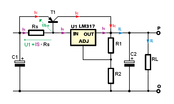 Регулятор напряжения лм317 схема