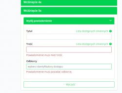 Interfejs Supla z opcjami przypisania zdarzeń do przycisku
