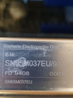 Spülmaschine Siemens SN65M037EU - zieht kaum Wasser