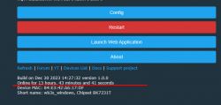 Screenshot of a user interface showing device information.