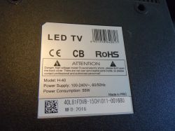 Hugo 40L81FDVB-15CH1011-00168U: TV Dump, Model, Chassis & Service Mode Details