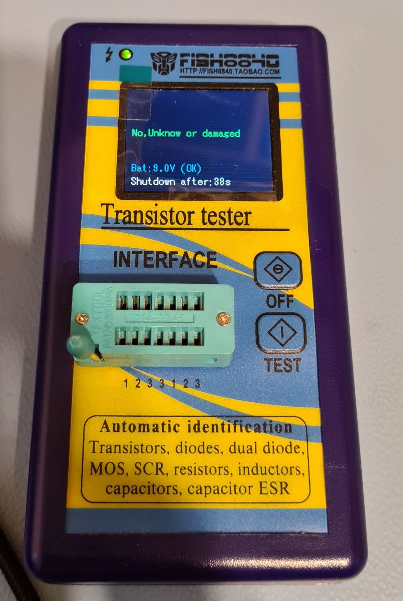 [Sprzedam] Tester elementów elektronicznych FISH 8840 M328 RT219G