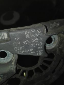 VW Polo IV 1.4 TDI PD, 2009 - Zmiana regulatora ładowania z Bosch BR14-h na BR14-MO-V14 lub BR1-0