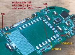 Replacing the WiFi module with ESP12F (ESP8266) in a smart / tuya device