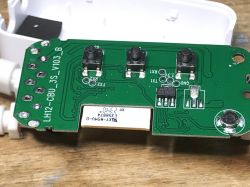 LED Controller Circuit Board with Buttons Interior of LED controller with buttons on the circuit board