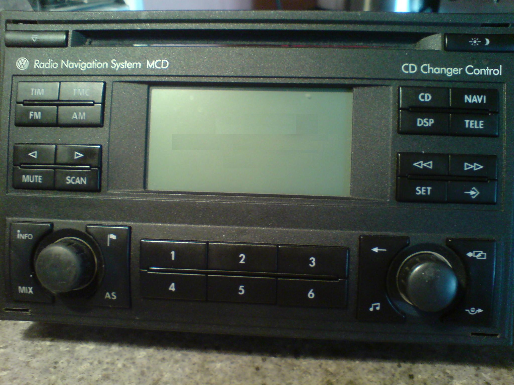 Radio Navigation System MCD VW Lupo jak rozkodować?