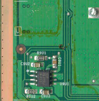 Xbox 360 Jasper - funkcja zaznaczonej sekcji na płycie głównej, wymiana elementów