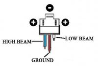 Dodge Caliber - wymiana kostki H13, zamiana kabli świateł mijania i długich