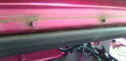 Fiat Cinquecento Listwy nad drzwiami oraz dachowe Fiat Cinquecento Listwy nad drzwiami oraz dachowe