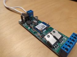 Disassembled LED Controller WT1 with WB3S Chip View of disassembled LED controller WT1 with visible components.
