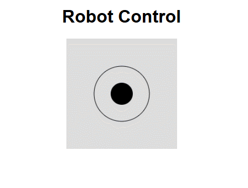 Interface with Virtual Joystick for Robot Control Robot control interface with virtual joystick.