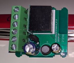 Aubess Smart Switch with Multilayer PCB Image of an Aubess smart switch with a multilayer PCB and electronic components.
